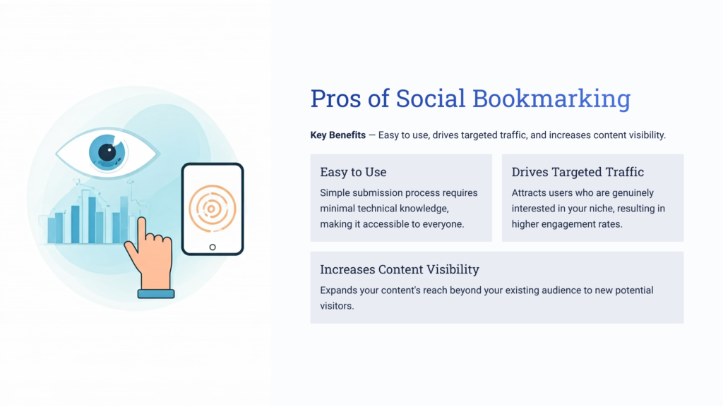 Pros of Social Bookmarking