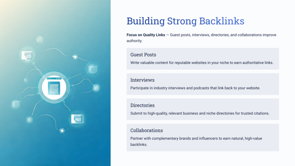 Building Strong Backlinks