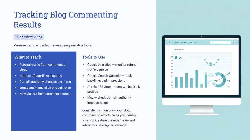 Tracking Blog Commenting Results