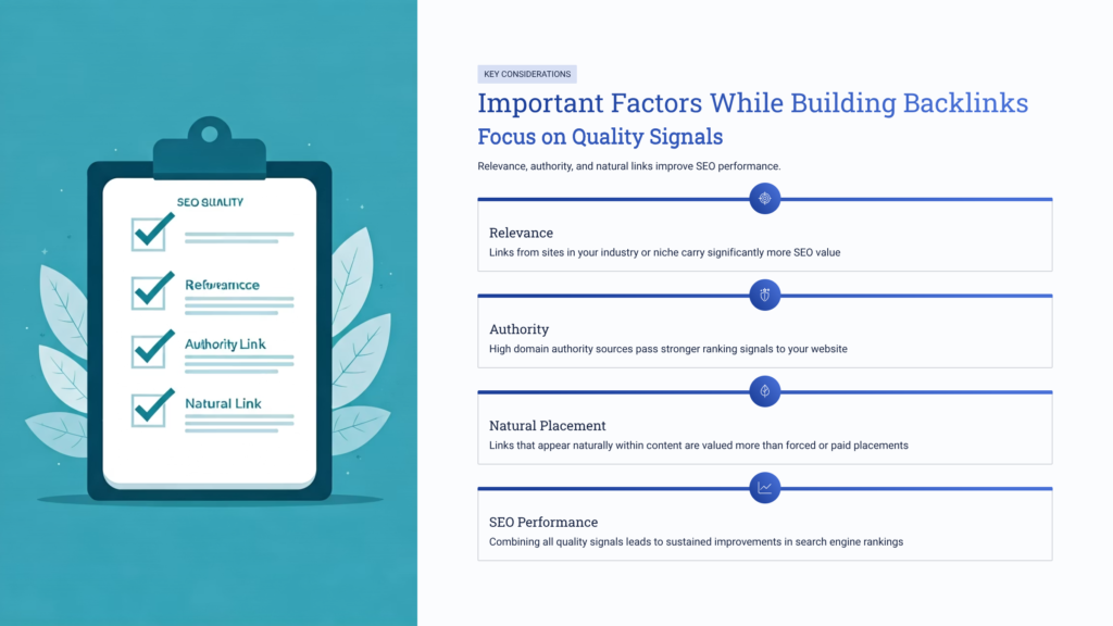 Important Factors While Building Backlinks