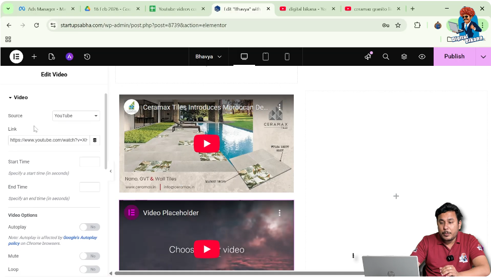 Add Second Video Link