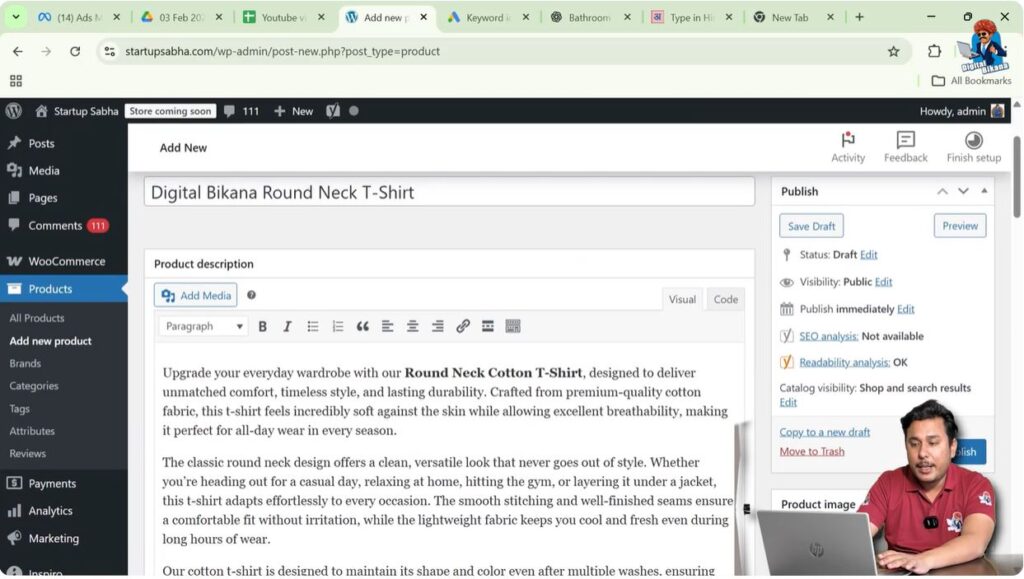 Adding Product Name and Description