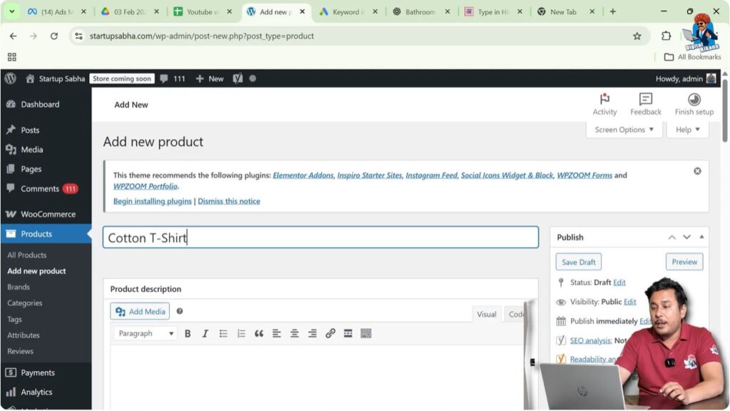 Adding a Product Name