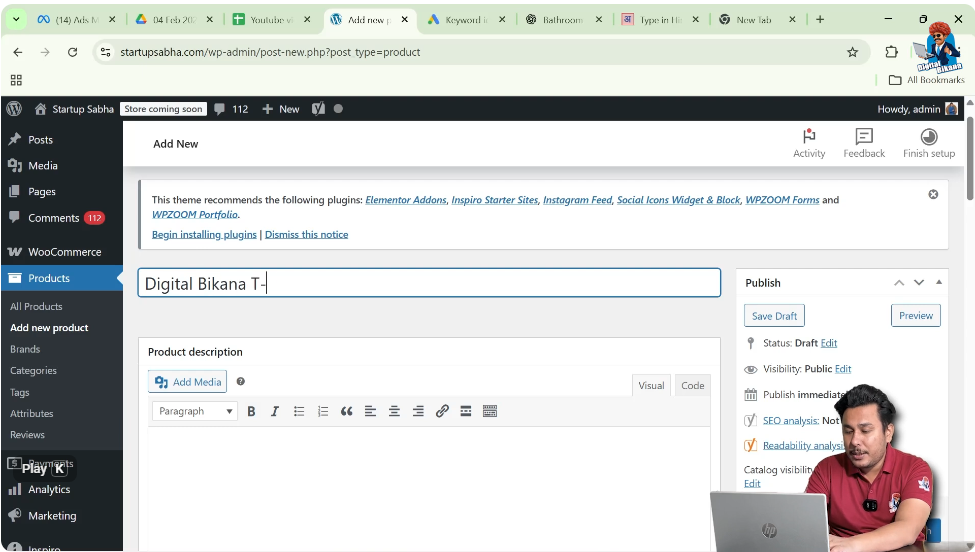 Adding the Product Name and Description