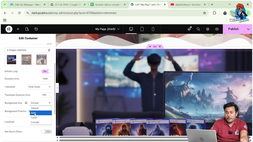 Adjusting Background Size