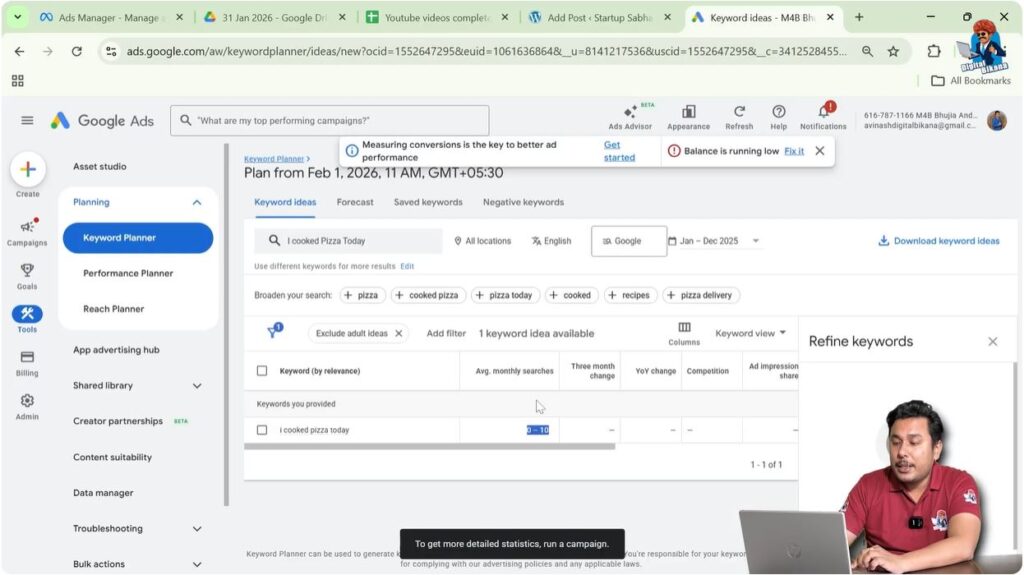 Check Keyword Search Volume