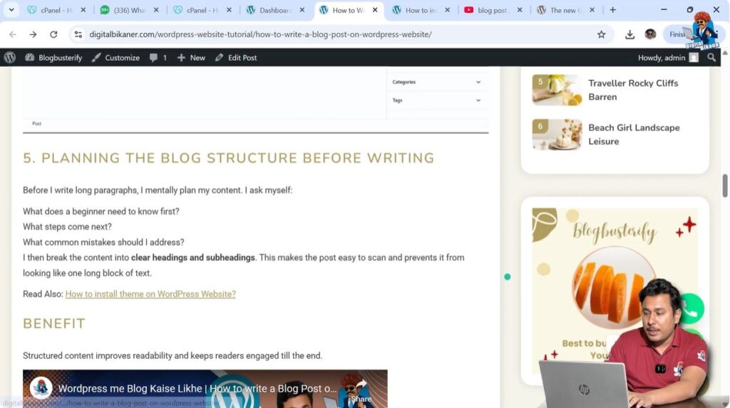 WhatsApp chat button visible on WordPress website frontend