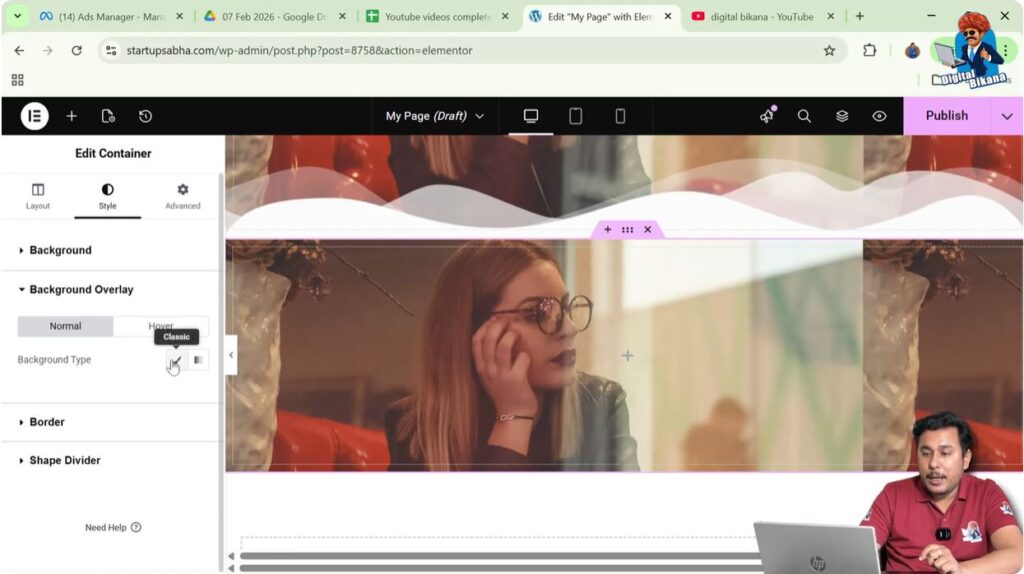 Choose Background Type