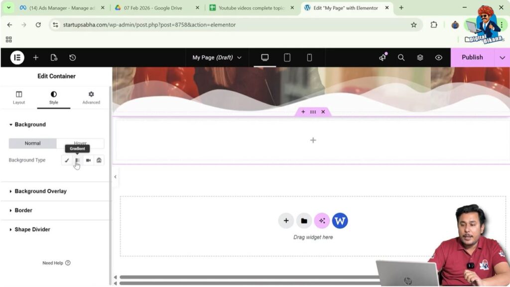 Choose Background Type
