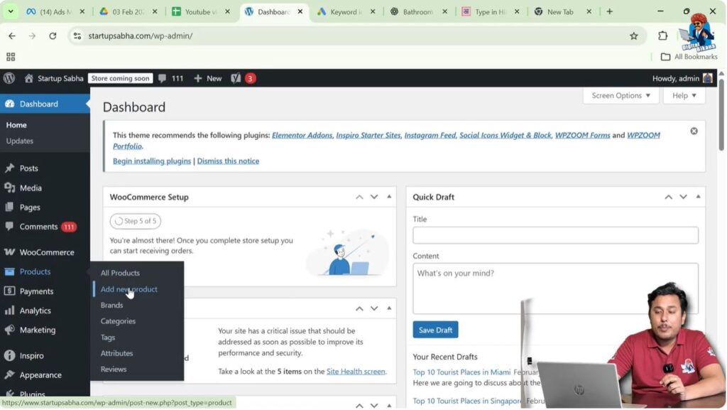 Click on Add New Product