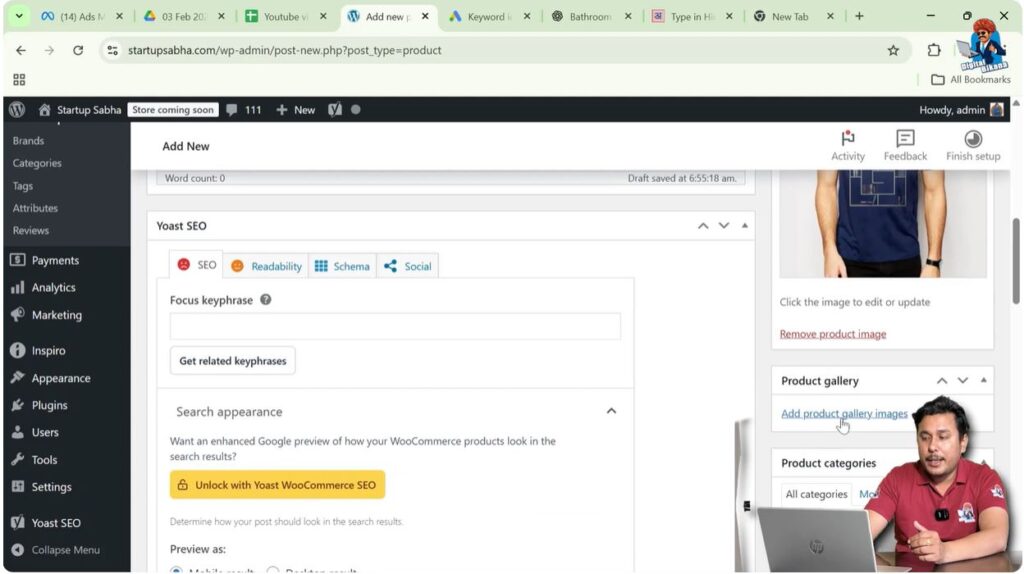 Click on Add Product Gallery Images