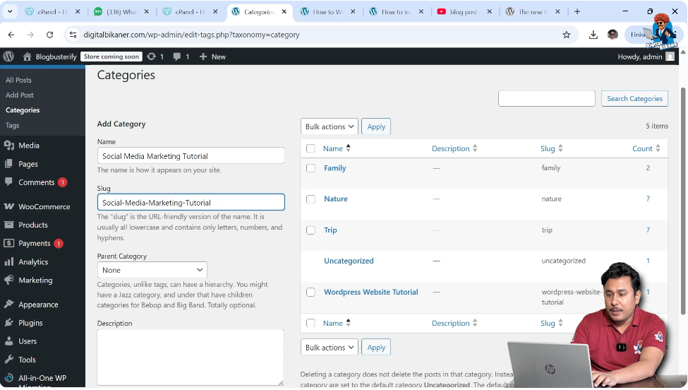 Writing SEO friendly category slug in WordPress
