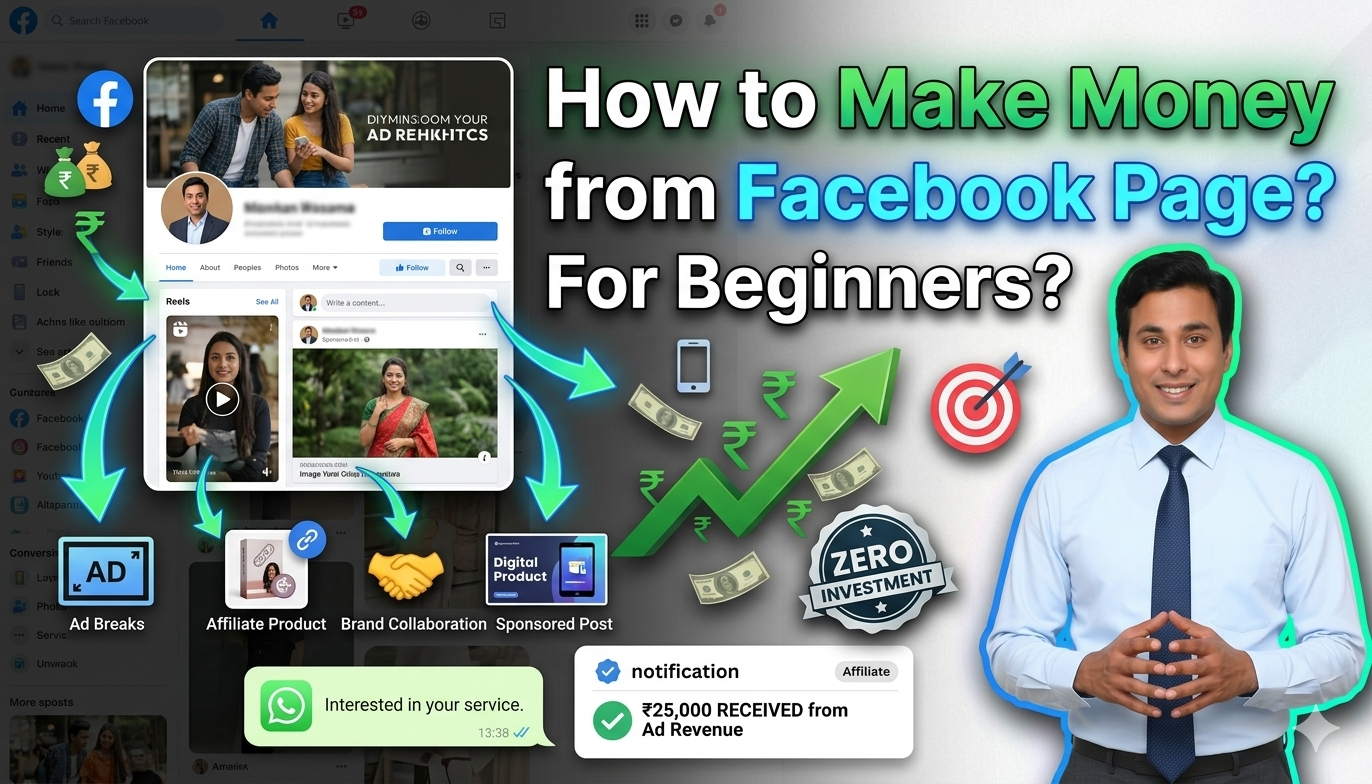 In this article we are going to discuss about How to Make Money from Facebook Page