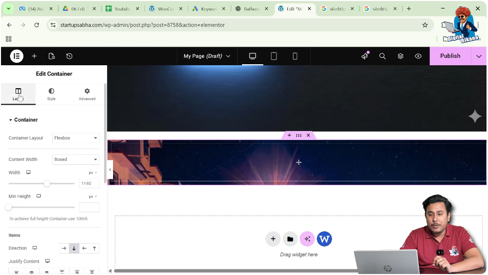 Go to Layout Settings