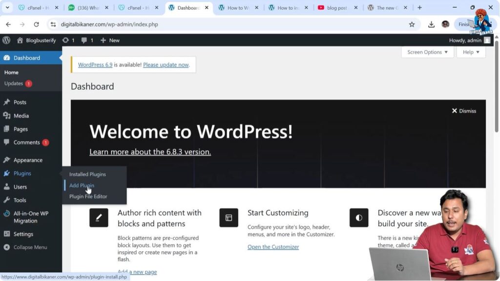 Go to Plugins Section