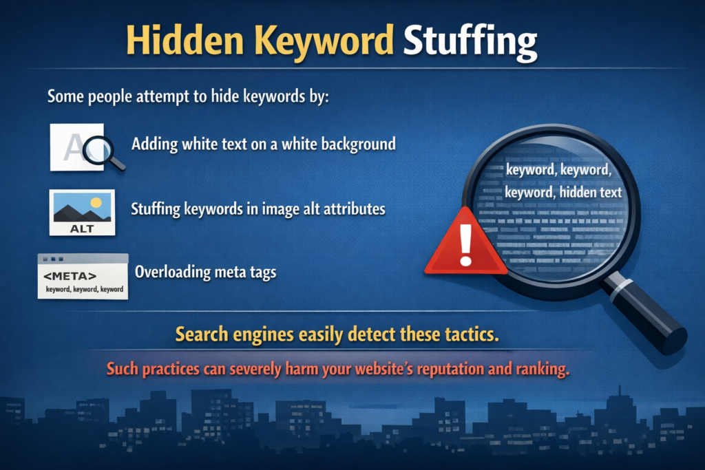 Hidden Keyword Stuffing