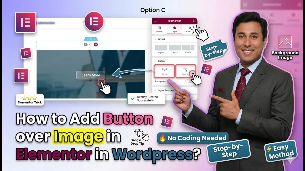 In this article we are going to discuss about How to Add Button over Image in Elementor in Wordpress