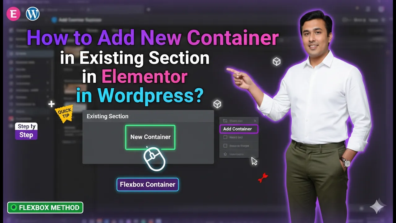 In this article we are going to discuss about How to Add New Container in Existing Section in Elementor in Wordpress