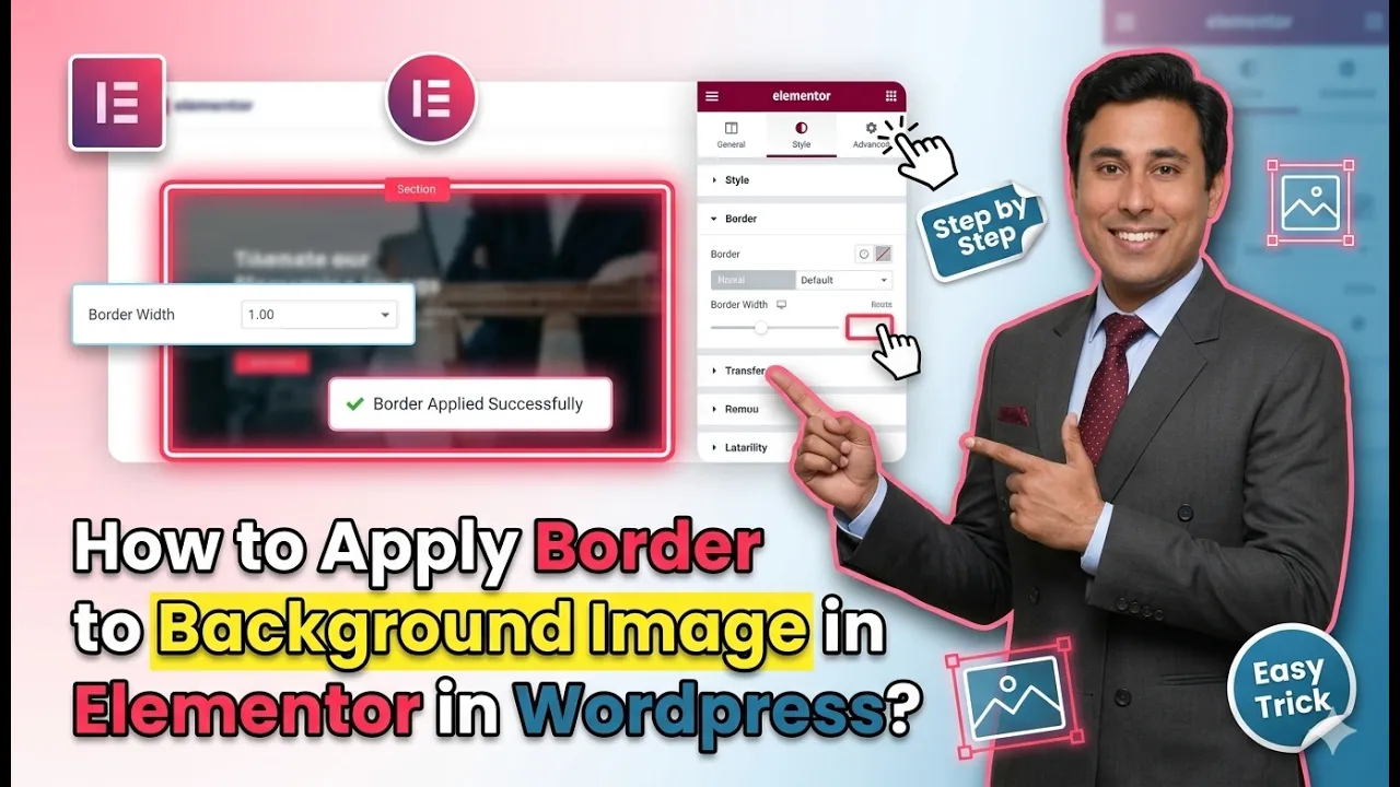 In this article we are going to discuss about How to Apply Border to Background Image in Elementor in Wordpress
