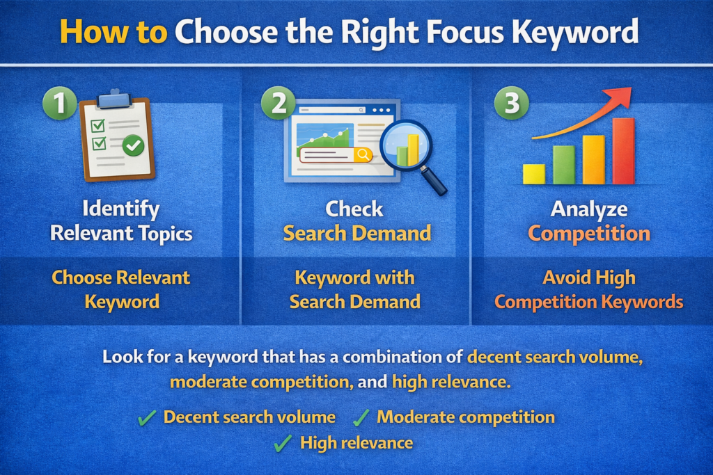 Keyword research dashboard showing search volume and competition data