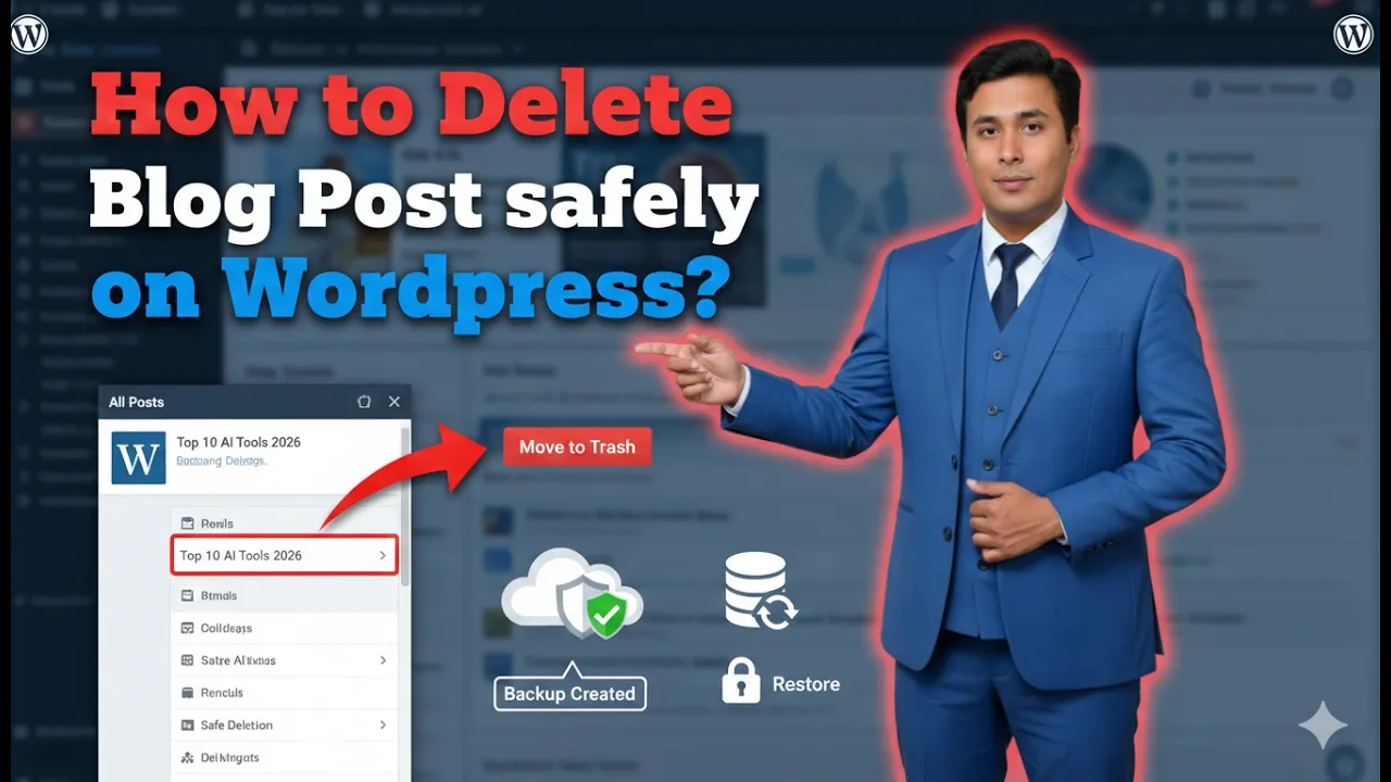How to Delete a Blog Post on a WordPress Website?
