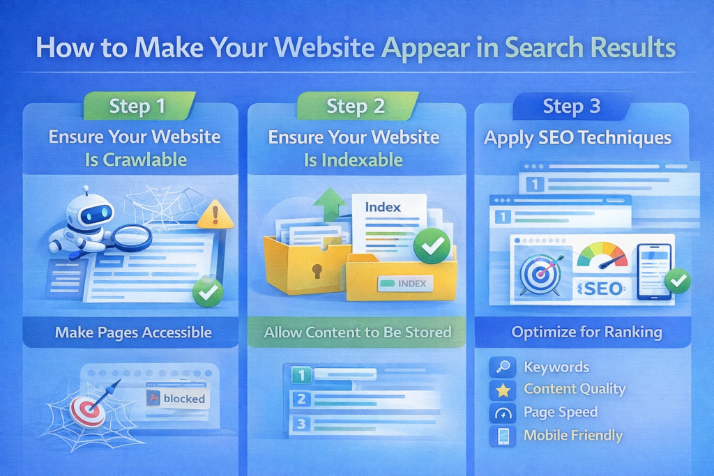 How to Make Your Website Appear in Search Results