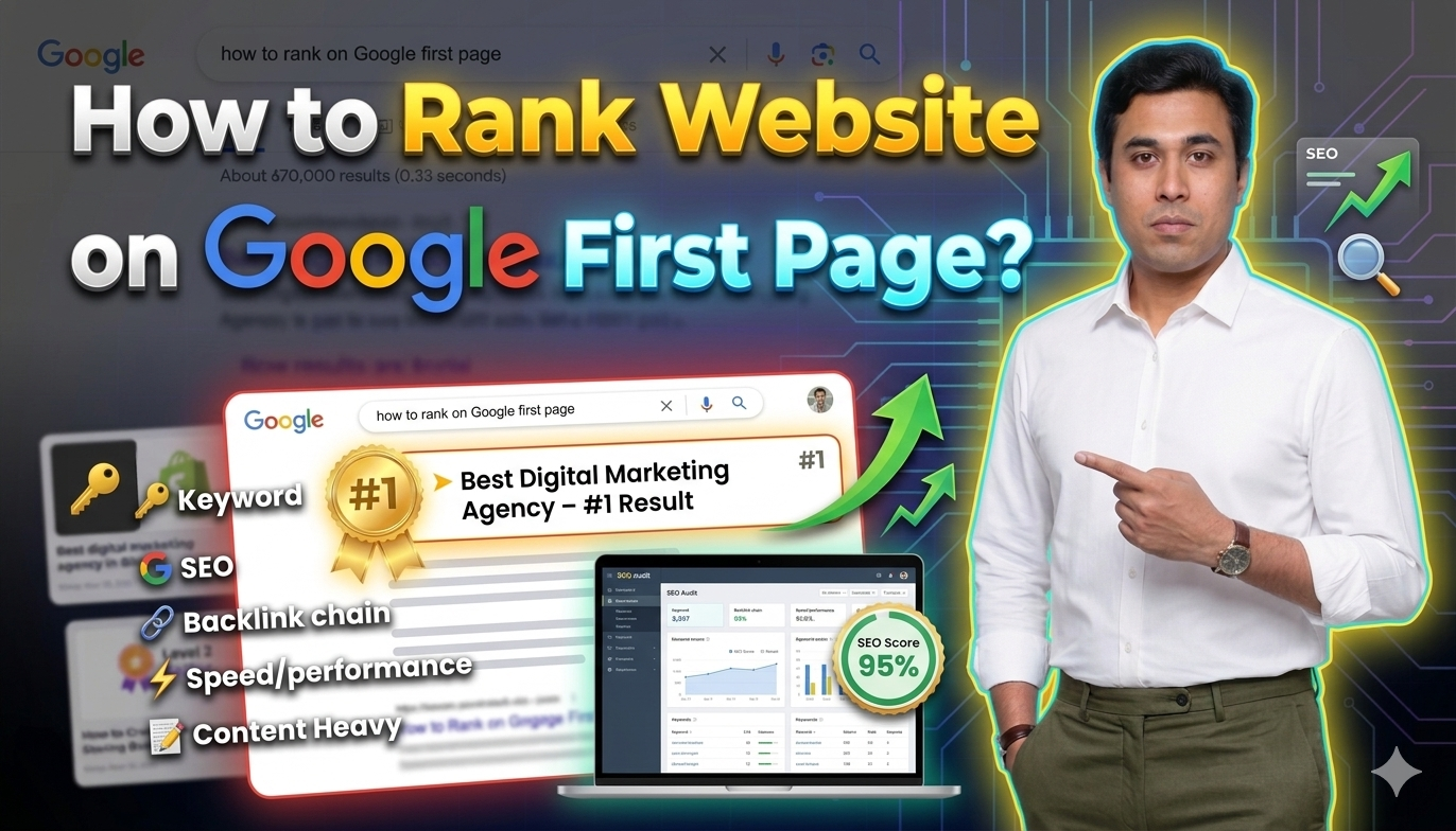In this article we are going to discuss about How to Rank Website on Google First Page