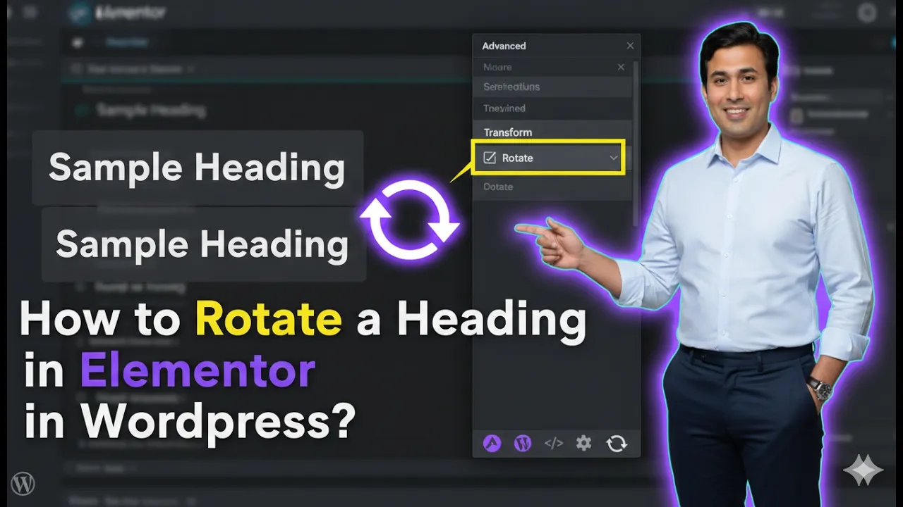 In this article we are going to discuss about How to Rotate a Heading in Elementor in Wordpress