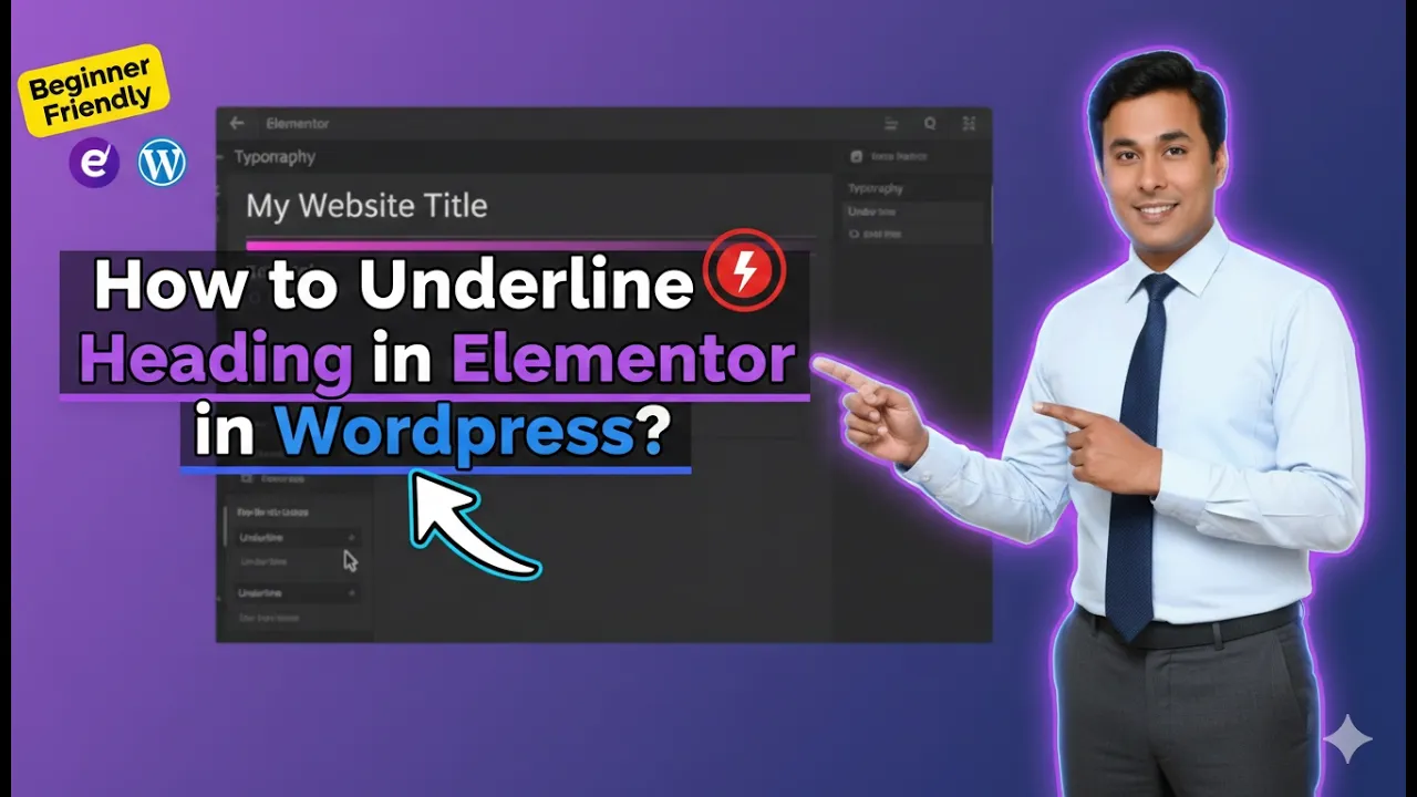 In this article we are going to discuss about How to Underline Heading in Elementor in Wordpress