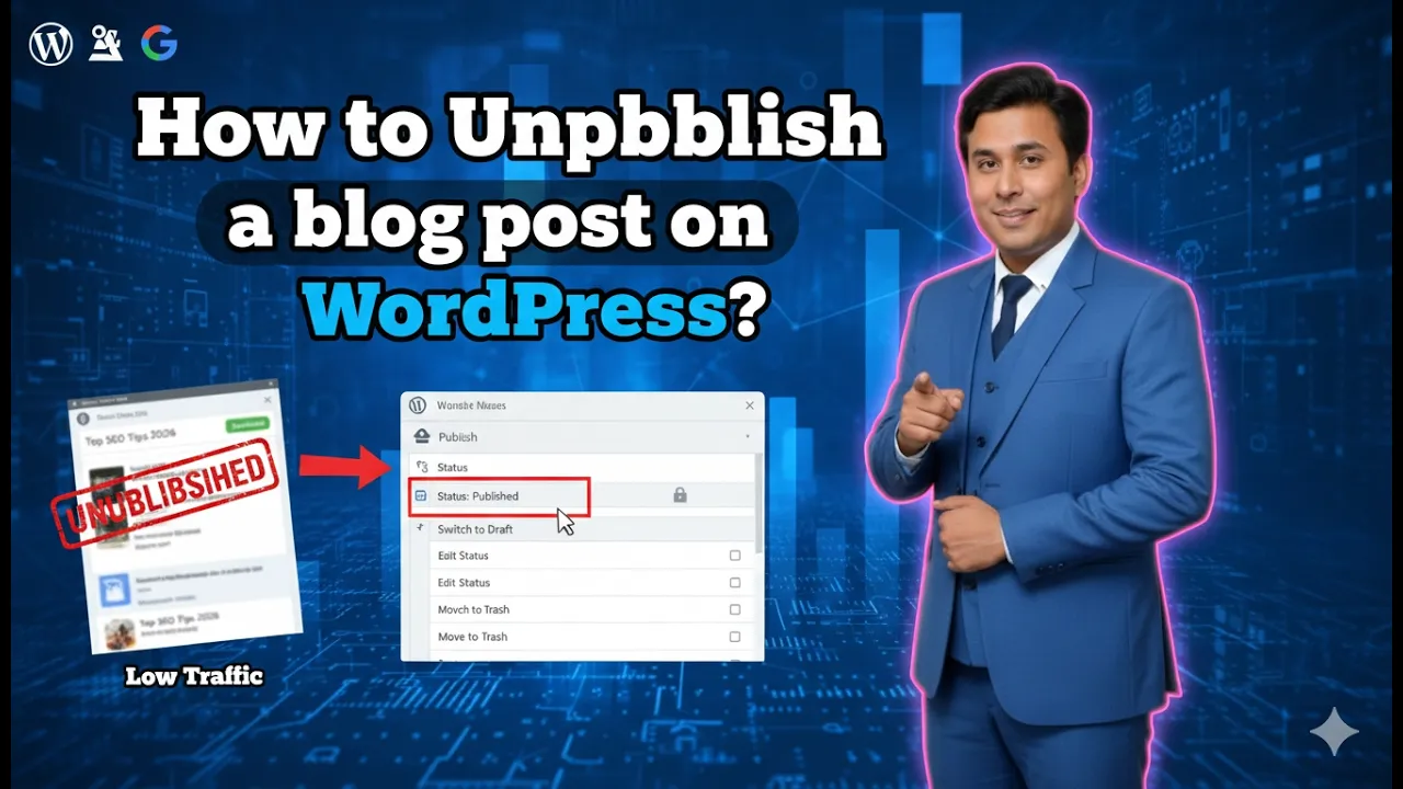 How to Unpublish a Blog Post on a WordPress Website?