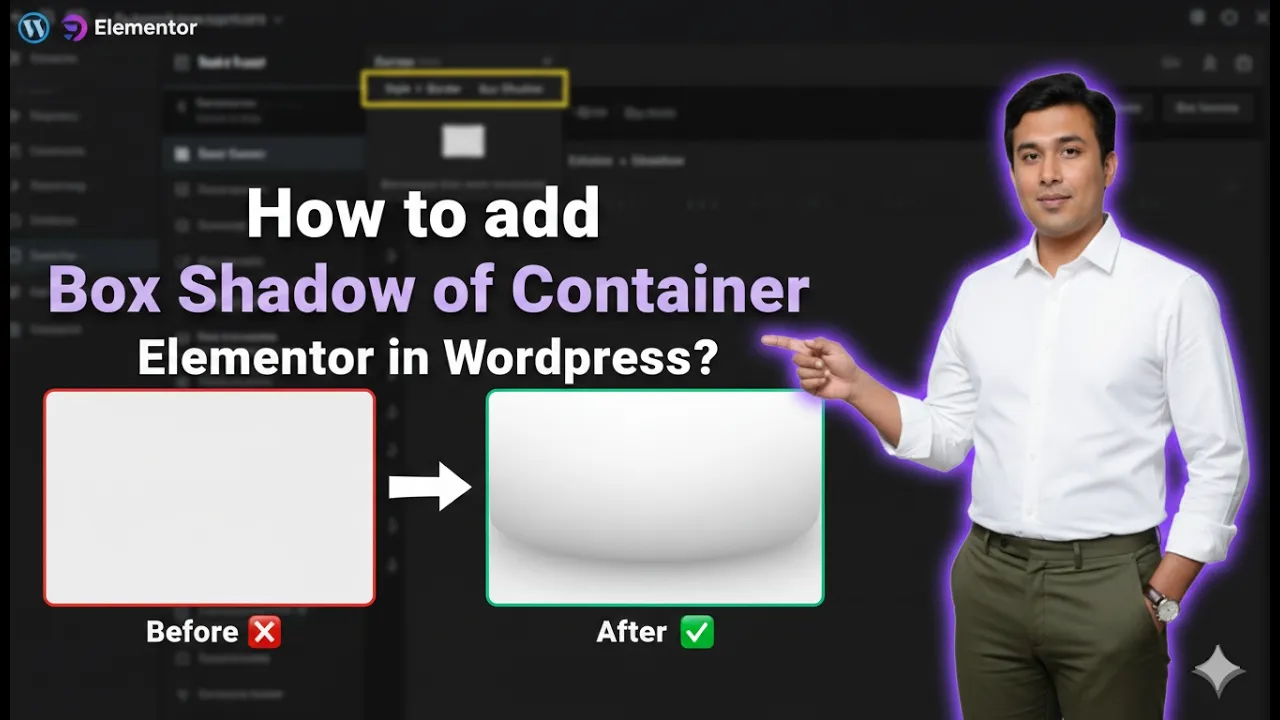 How to Add Box Shadow in Container in Elementor?