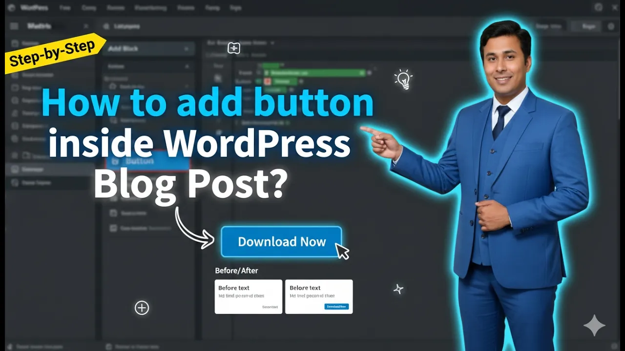 In this article we are going to discuss about How to add Button inside Wordpress Blog Post
