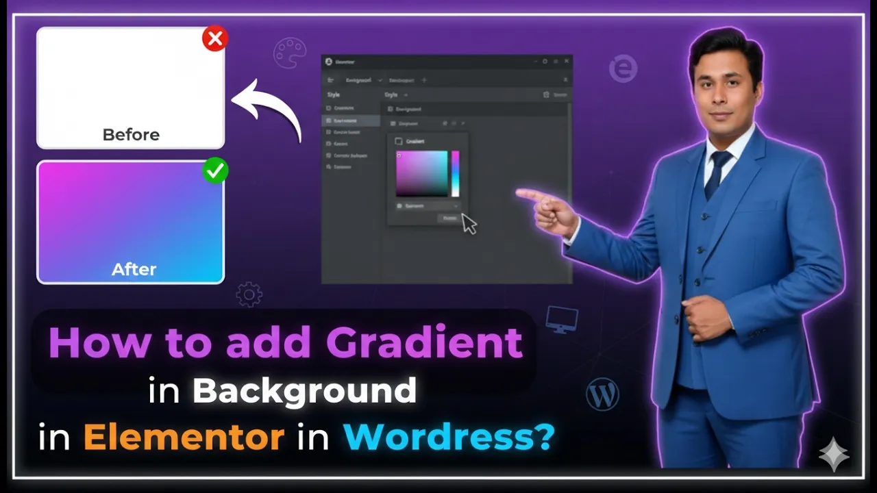 In this article we are going to discuss about How to add Gradient in Background in Elementor in Wordpress