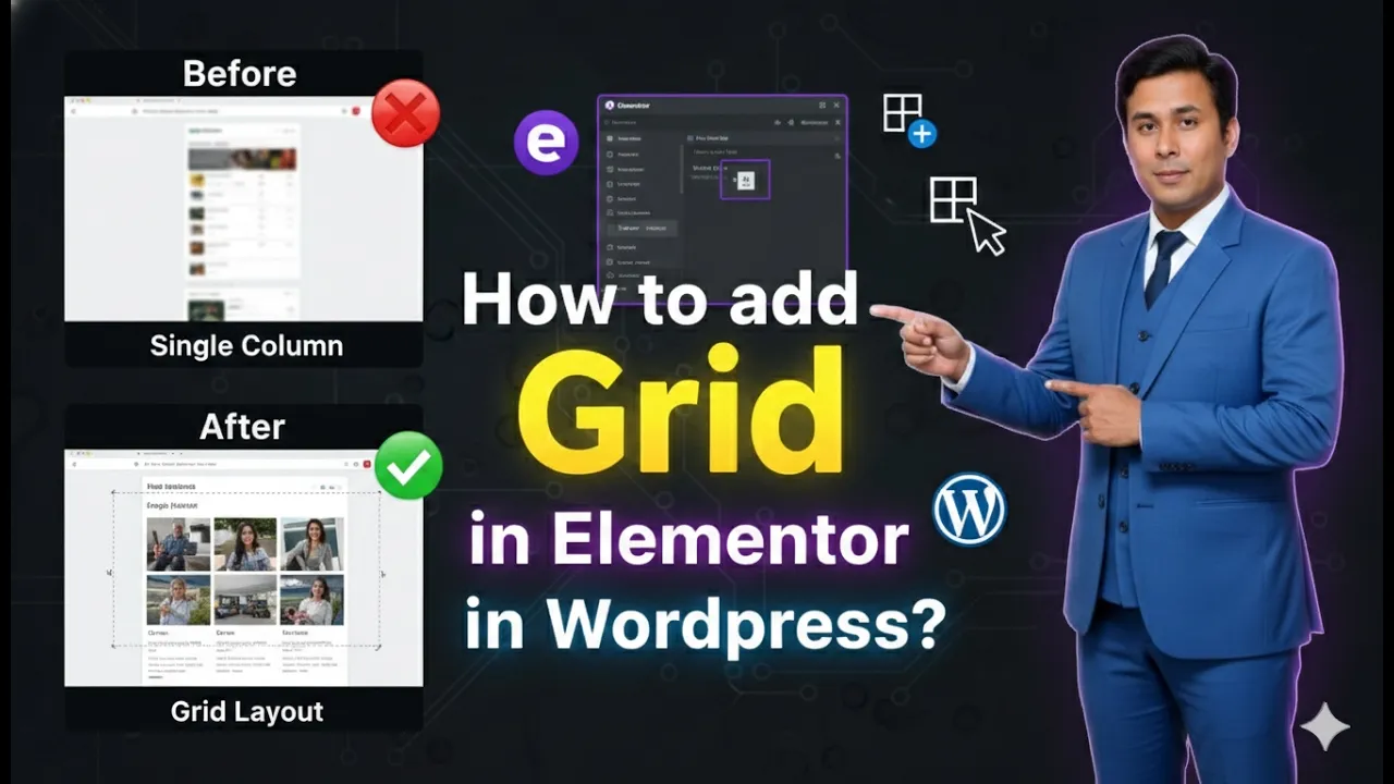 In this article we are going to discuss about How to add Grid in Elementor in Wordpress