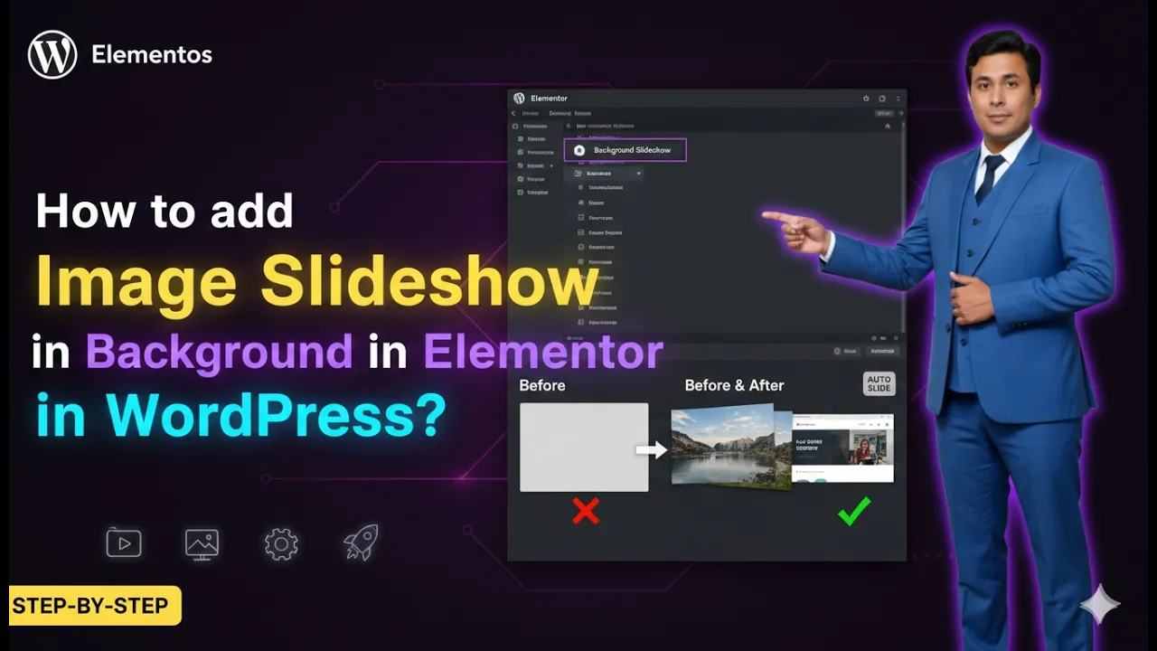 In this article we are going to discuss about How to add Image Slideshow in Background in Elementor in Wordpress