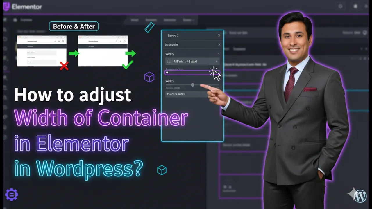In this article we are going to discuss about How to adjust Width of Container in Elementor in Wordpress
