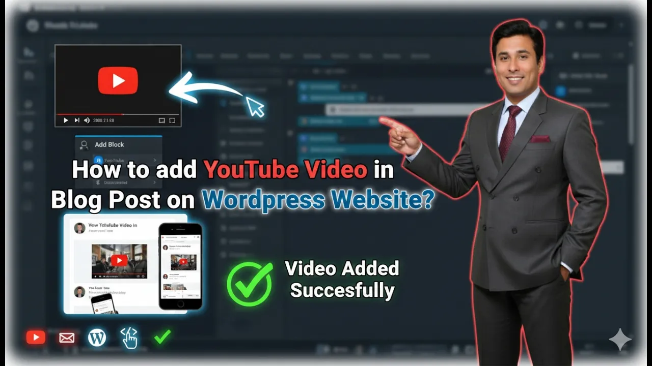 How to embed YouTube Video in Blog Post on WordPress?