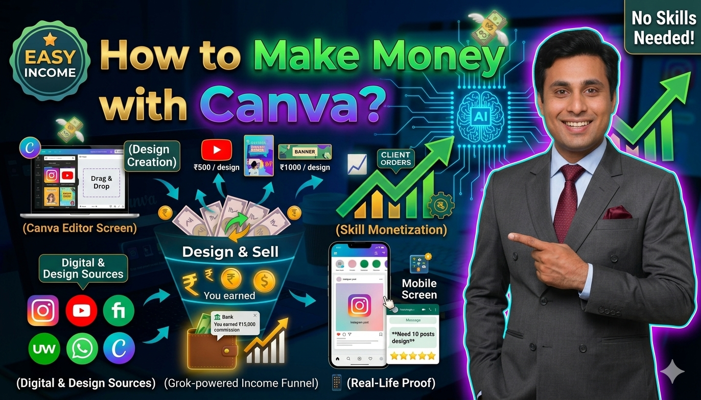 In this article we are going to discuss about How to make money with canva