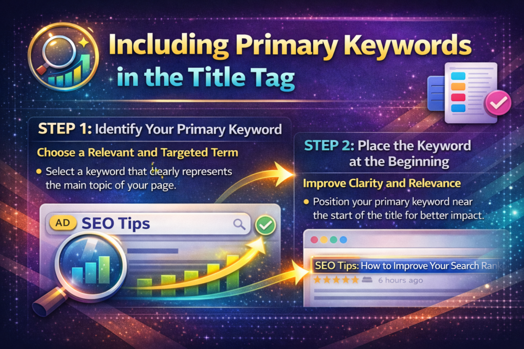 Search result snippet with primary keyword placed at beginning