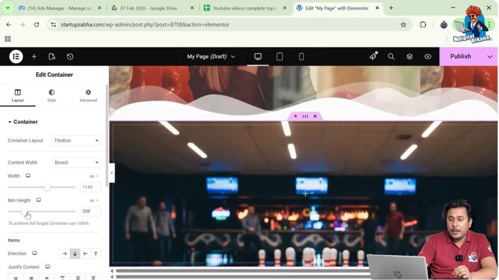 Increase Container Height