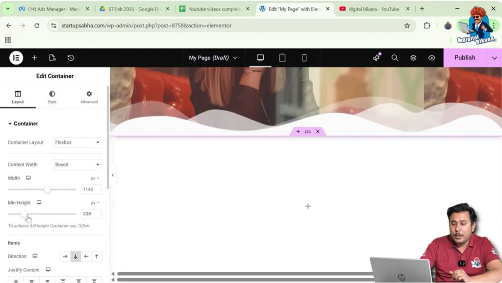 Increase Container Height