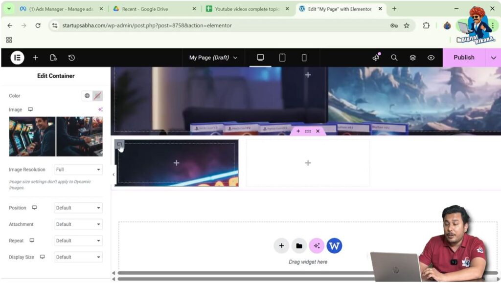 Locate the Container Icon