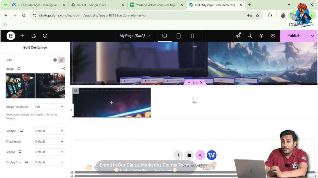 Move to the Second Column