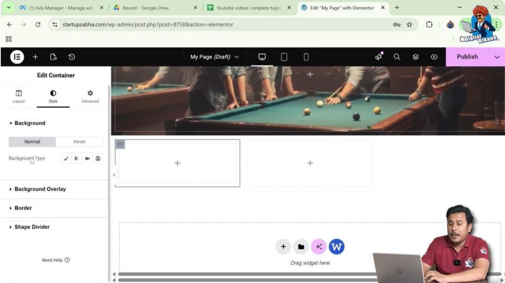 Open Background Settings