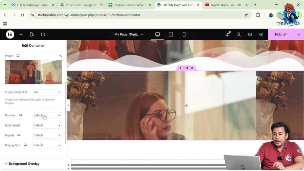 Open Position Settings