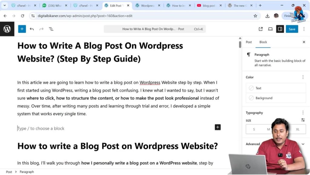 Searching YouTube video to embed into WordPress blog post