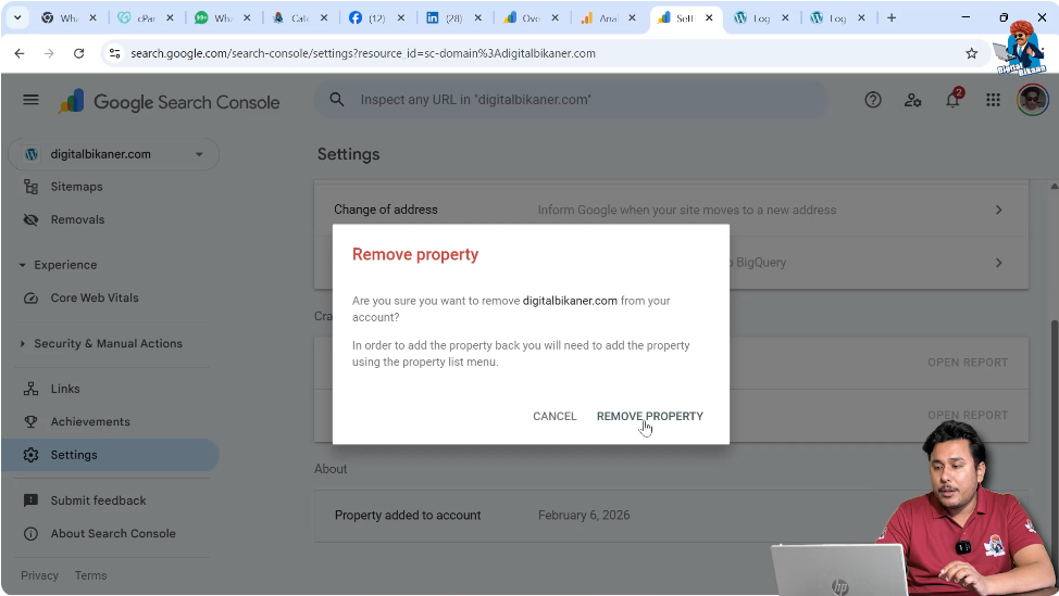 Removing the Property