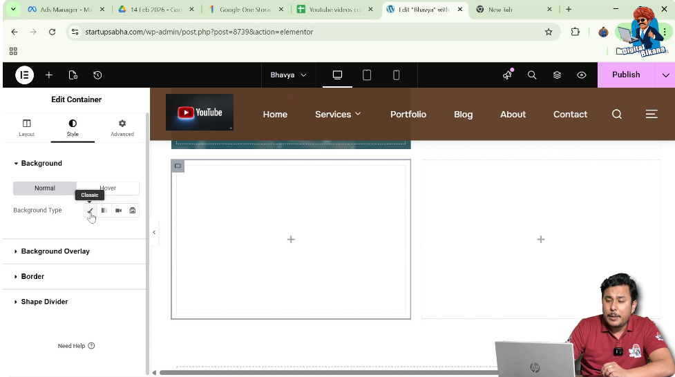 Select Background Type