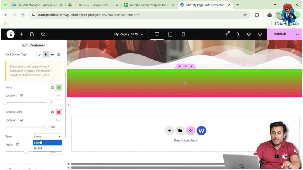 Select Gradient Type