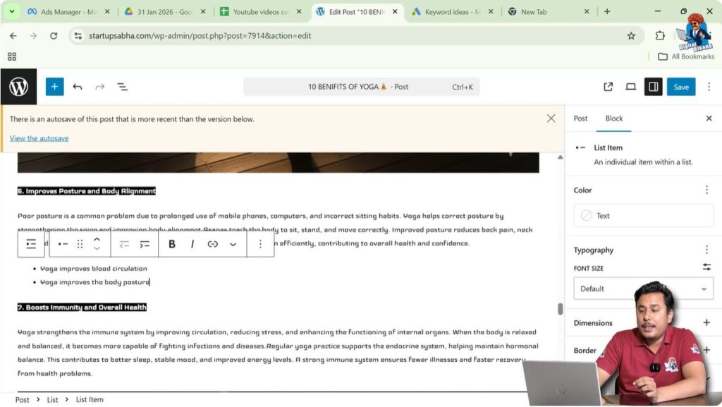 Select the Bullet Points